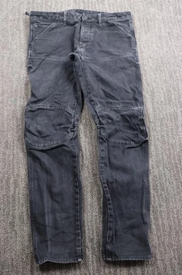 G-Star Raw Men's Jeans 33x30 5620 3D Low Tapered Black Double Knee WEAR - Image 1 of 4