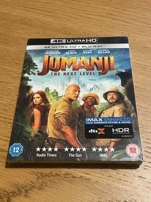 Jumanji: The Next Level 4K UHD Blu-ray/Blu-ray (2019) with Slipcover NEW SEALED - Image 1 of 2