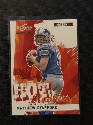 2009 Score Hot Rookies Matthew Stafford Scorecard SP /100! RARE - Image 1 of 4