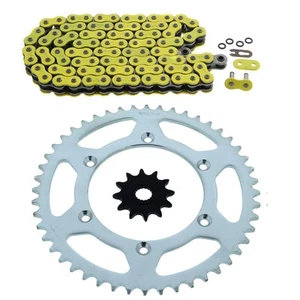 Cadena y piñón de junta tórica amarilla para Suzuki RM-Z250 2007 2008 2009 12/48 520-116 L - Imagen 1 de 4