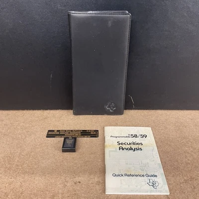 Solid State Software Programmable TI 58/59 Security Analysis Reference Guide - Image 1 of 4