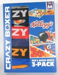 Crazy Boxers Men's Boxer Briefs 3-Pack - Kellogg's - Picture 1 of 8