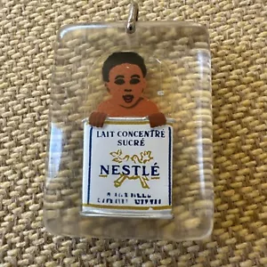 Vintage Keychain Nestle Moves Rare Double Sided - Picture 1 of 4