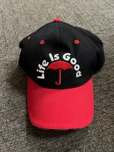 Fanatics Life Is Good Baseball Cap Logo Mütze rot schwarz Kopfbedeckung Regenschirm - Bild 1 von 4