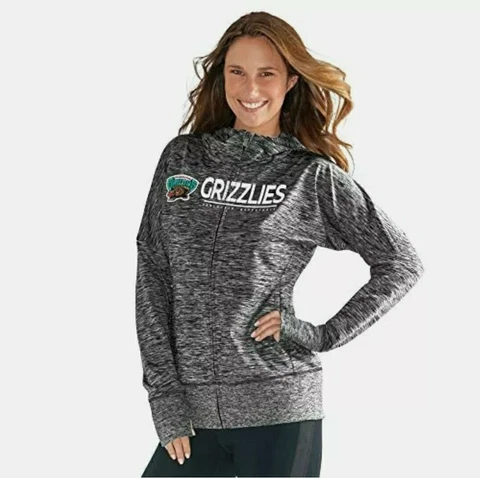 GIII For Her NBA Vancouver Grizzlies Women's Full Zip Jacket Thumbholes Size M Cover