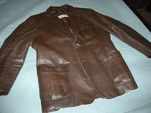 CHAQUETA DEPORTIVA BLAZER VINTAGE AÑOS 70 MCGREGOR CUERO TALLA 40 - Imagen 1 de 7