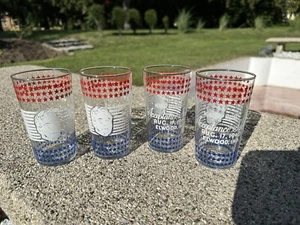 Wendell L. Willkie, Dankesrede, Glas Set (4) aus Willkie Familiennachlass - Bild 1 von 3