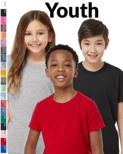 Tultex - Youth Fine Jersey T-Shirt - 235 Children's unisex shirt, soft style kid - Picture 1 of 6