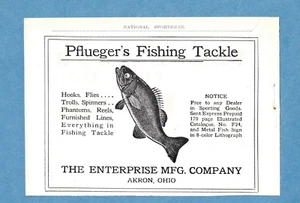 1906 PFLUEGER FISHING TACKLE AD - Picture 1 of 1