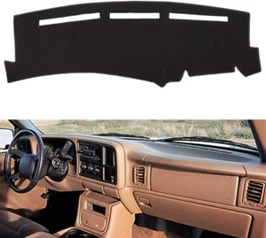 for 2000-2006 Chevy Tahoe Suburban Black Dashboard Cover Dash Mat Carpet Car Pad - Picture 1 of 14