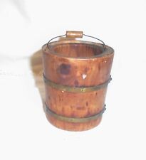 Antiques Primitives Wooden Small Bucket