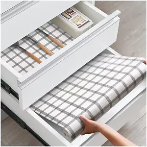 12 Inch x 10Ft Non Slip Drawer Shelf Liner Waterproof Cupboard Cabinets Mats - Picture 1 of 9