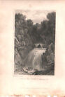 CARDIGANSHIRE FALL AT PONT-Y-MONACH AFTER GASTINEAU EX WALES ILLUSTRATED C 1830