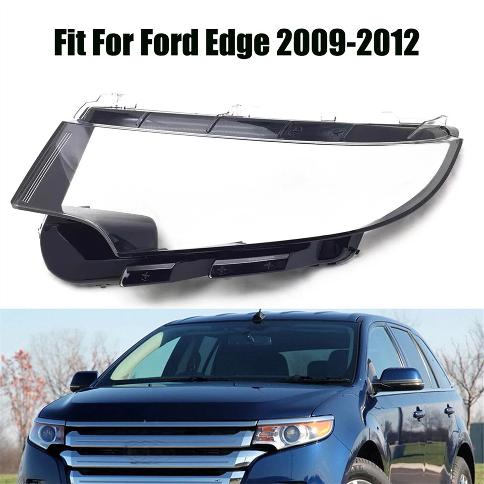Cubierta izquierda lente transparente faro 1 pieza apta para Ford Edge 2009-2012 Foto 1 de 4