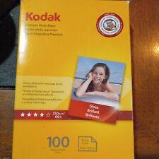 Kodak Premium Photo Paper 4” x 6” Gloss Finish 100 Sheets - Open Box
