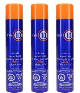 It's A 10 Haircare -- Miracle Super Hold Finishing Spray Plus Keratin 3pk - Picture 1 of 5