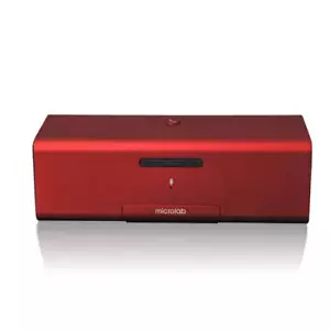 Microlab MD212 Wireless Bluetooth Portable Stereo Speaker w/ Microphone Red - Picture 1 of 2