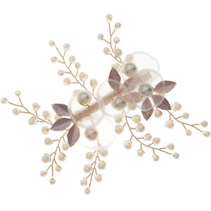  Flower Pearl Hair Clip Toppers for Women Artificial Princess