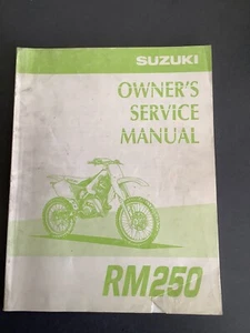 Suzuki 1998 RM 250 Owners Service Manual 99011-37F52-01A - Picture 1 of 2