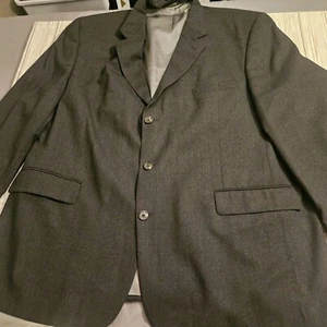Stafford The Natural Blazer Mens 46R Gray 100% Wool Sport Jacket - Picture 1 of 11