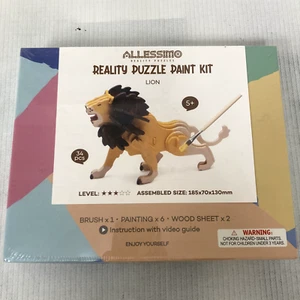Allessimo - Create + Paint Kit Lion 3D Puzzles for Kids - Arts and Crafts - Picture 1 of 3