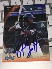 STONE GARRETT 2017 Jupiter Hammerheads IP Autograph COA MARLINS DIAMONDBACKS