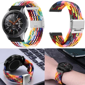 Braided Watch band Nylon Elastic Strap For Samsung Galaxy Watch 3 41 45mm 42/46M - Picture 1 of 13