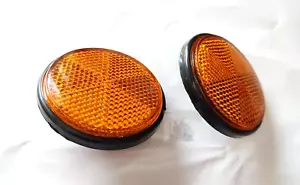 FOR Yamaha FS1 DT50 DT80 GT1 GT80 MX80 QT50 RX50 RD50M Reflector L/R New 5mm - Foto 1 di 4