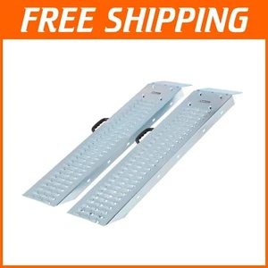 Portable Loading Ramps for ATVs, Motorcycles, and Mowers - Durable Steel Design - Picture 1 of 7