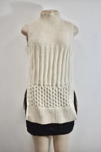 Club Monaco Ivory 100% Wool Women's top sweater Size Small On Sale  - Picture 1 of 7