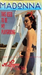 FRENCH CASSETTE AUDIO SINGLE MADONNA THIS USED TO BE MY PLAYGROUND COMME NEUVE - Picture 1 of 3
