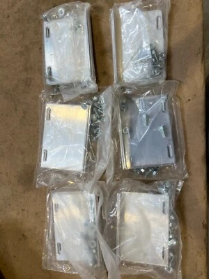 Lot of 6 Pair Cooper B-Line 9A-R004 Alum Cable Tray Splice Plates w/ Hardware - Image 1 of 3