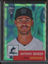 2022 Topps Chrome Platinum ANTHONY BENDER RC Aqua Lava Refractor /299 JA93