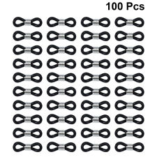  100 Pcs Rubber Ends Connectors Ring Holder for Eyeglass Necklace Chain Non-slip