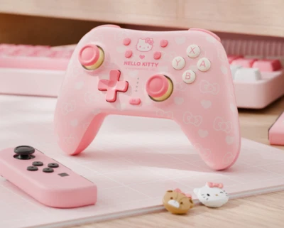 GeekShare X Hello Kitty Gamepad Gift Wireless Bluetooth PC/Switch Pink - Image 1 of 4