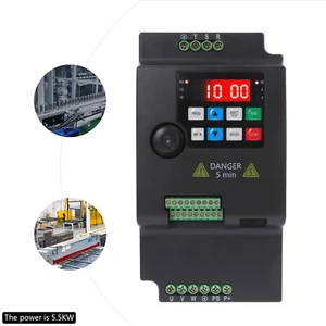 3 Phasen Variabler Frequenzumrichter Wechselrichter Frequenzregler 5500W 7.5PS - Bild 1 von 12