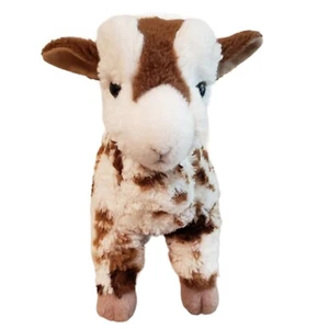 Douglas The Cuddle Toy Gertie Gerti Goat Plush Stuffed Animal Brown Wht 9" #1842 - Picture 1 of 4