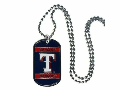 MLB Texas Rangers NECK TAG 18" Necklace dog tag baseball new Cover