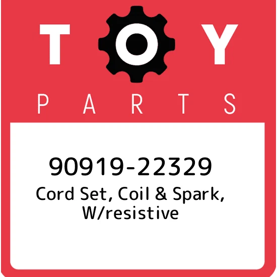 90919-22329 Toyota Cord set, coil & spark, w/resistive 9091922329, New Genuine O - Image 1 of 1