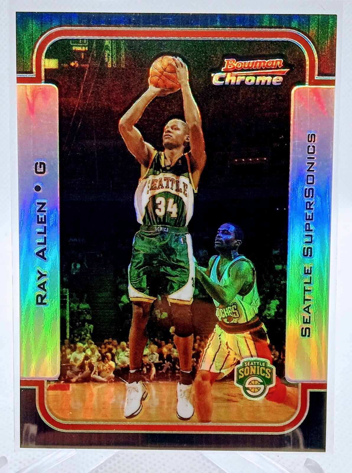 2003-04 Bowman Ray Allen Chrome Refractor /300 Seattle SuperSonics
