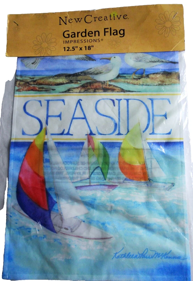BANDERA JARDÍN NÁUTICO ~ 12 1/2" X 18" ~ MAR~ Por Nuevo Creativo Foto 1 de 1