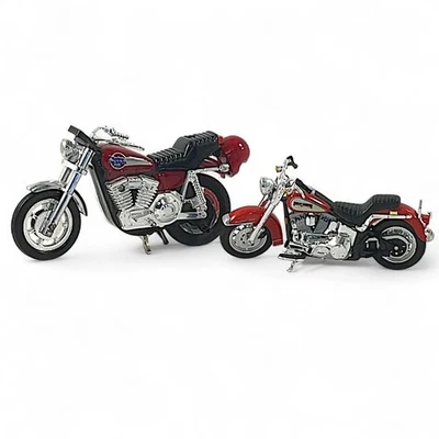 VTG Matchbox Red harley-Davidson Pull Back/Maisto FLST Heritage Motorcycles - Image 1 of 4