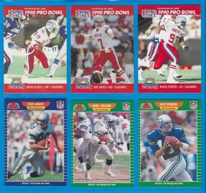 1989-90 NFL Pro Set 15-Card Lot -Seattle Seahawks: Largent, Williams, Blades NM - Picture 1 of 4