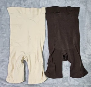 Lot 2 Skims Seamless Sculpt Mid Thigh High Waist Shorts XL Kim Kardashian 1W - Picture 1 of 3
