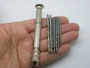 1 Handbohrmaschine drehbar 89mm Werkzeugset mit 10 Bohrern FS284 - Bild 1 von 2
