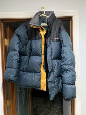 Nautica конкуренции утка вниз пуховик куртка винтажный мужской XL зеленый - Изображение 1 из 4