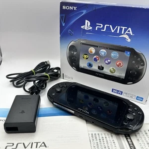 Consola PS Vita Negra PCH 2000 Za11 Caja Delgada Usada Probada Japón Libre de Región - Imagen 1 de 21