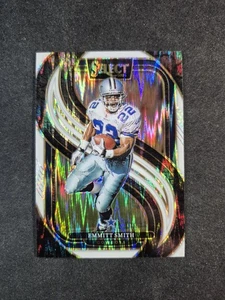 Emmitt Smith 2024 Select Premier Level White Shock Prizm /199 DALLAS COWBOYS HOF - Picture 1 of 2