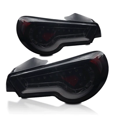 Black LED Tail Light Set With Smoke Lens Fits 2013-2016 Scion FR-S Subaru BRZ - Image 1 of 4