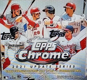 2021 Topps Chrome Update Series Factory Case Of Mega Box Trading Cards - Picture 1 of 4